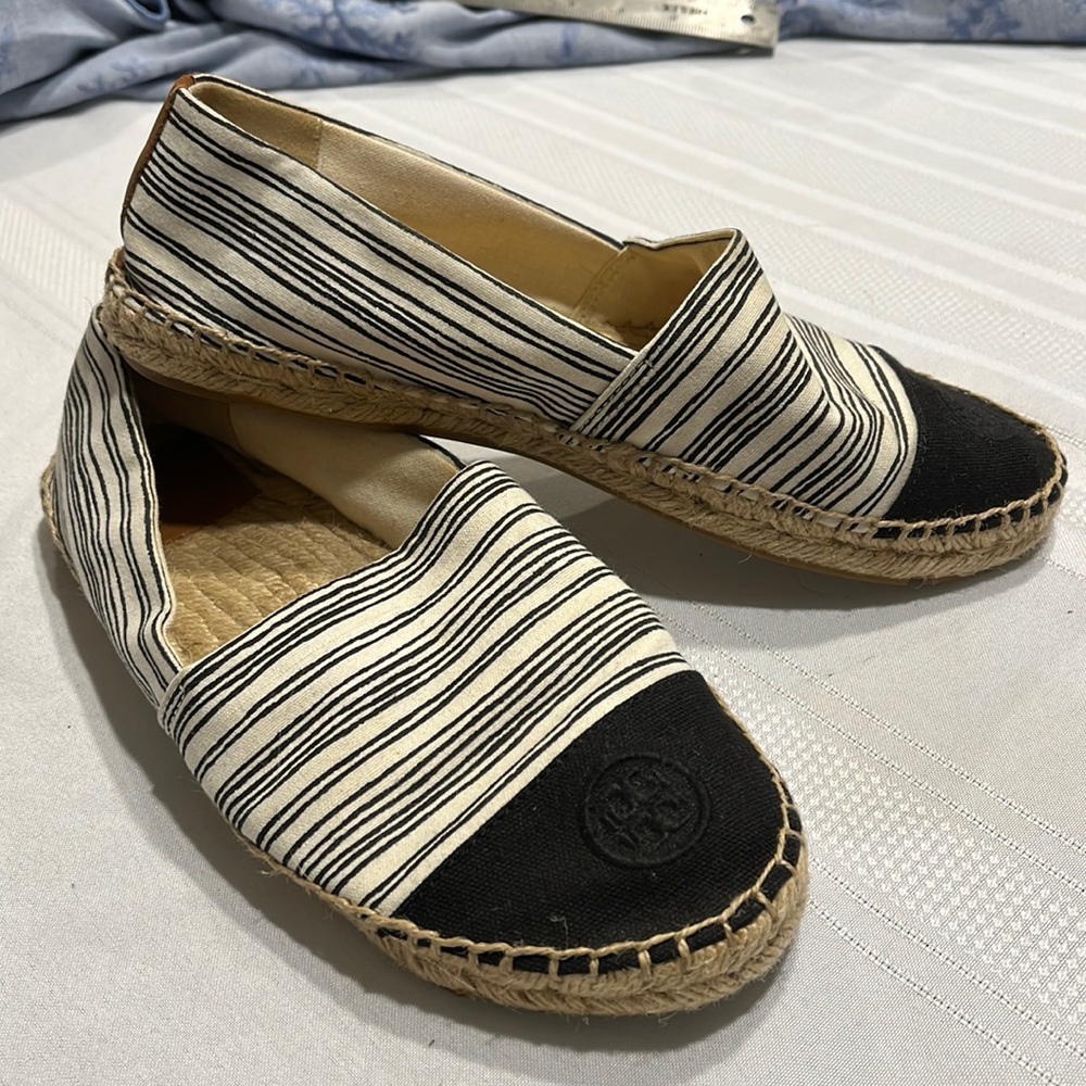 Tory Burch canvas espadrille flats